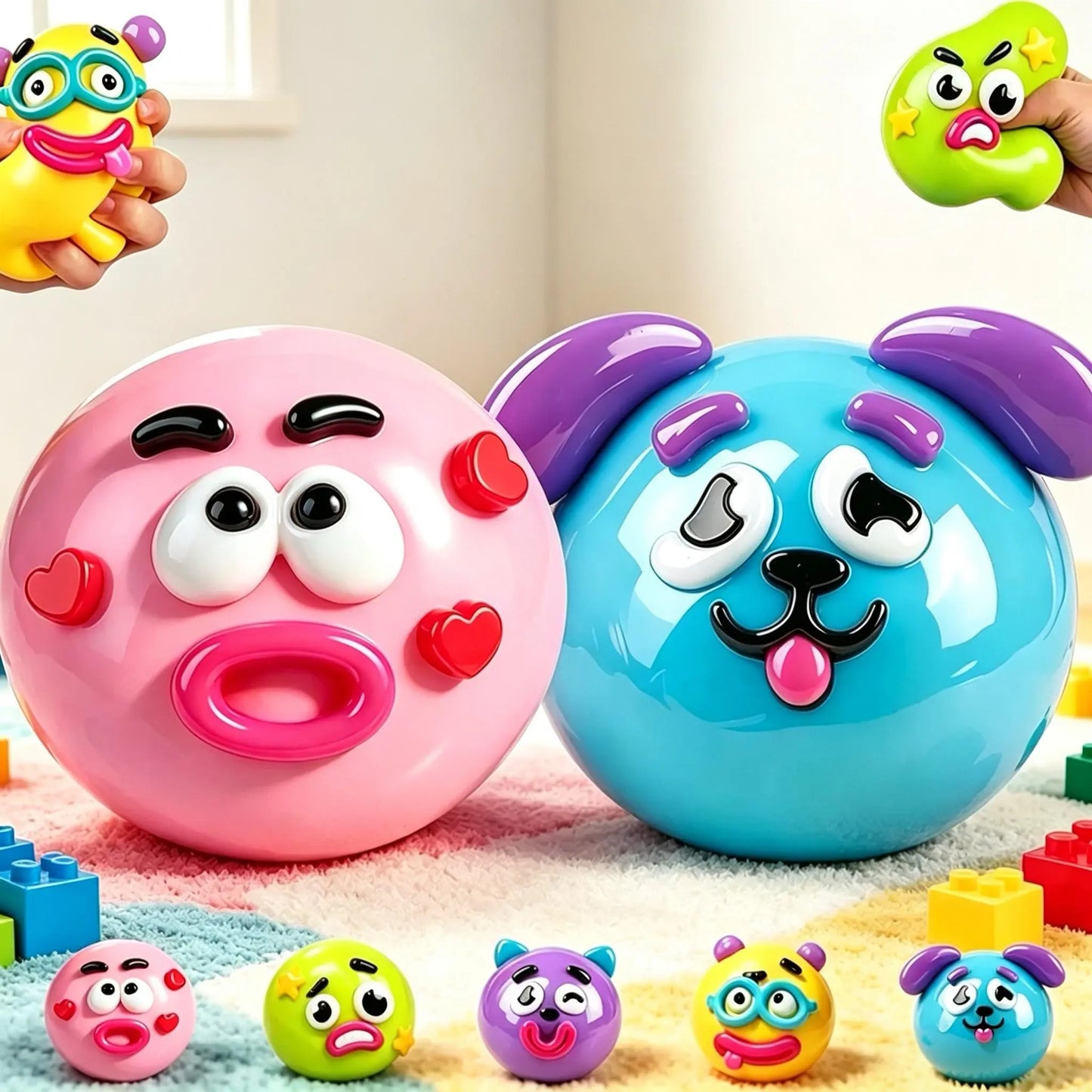 Smushers Face Squishy Dog Face Swap Squishy: a Slow-Rebound Squishy Toy That Changes Faces, the Face-Swapping Dog Squishie Stress Relief Tool