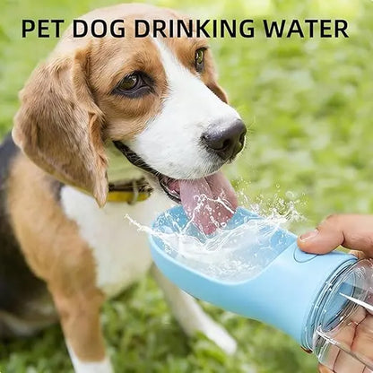 Dog Water Bottle with Food Container, Travelpuppy Water Bowl, Portable Pet Dispenser,Dog Stuff Accessories Items, Automaticfeeder Feeding, Puppy Essentials Necessitiesfor Yorkie Chihuahua Cat Walking and Hiking