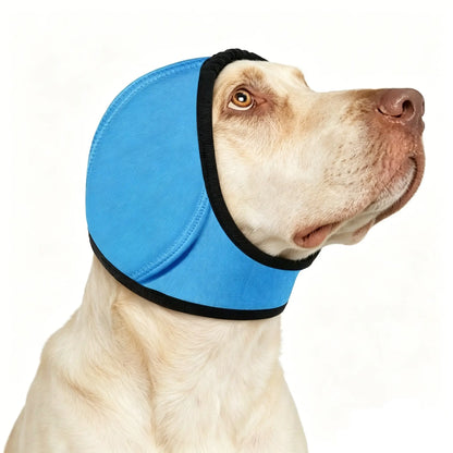 Dog Ears Cover, Dog Ear Muffs Noise Protection, Adjustable No Shake Ear Wrap Comfortable Quiet Dogs Calming Hood Blow,Doggy Head Warp Ear Protection for Hematoma Fireworks Bath Swim Blow